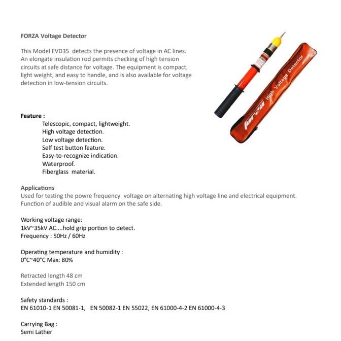 High Voltage detector 20kV / tespen 20kV / tester 20kV