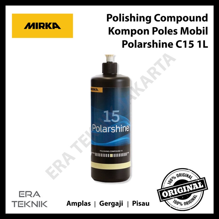 Terlaris Polishing Compound Mirka Polarshine C15 1L Kompon Poles Mobil Otomotif