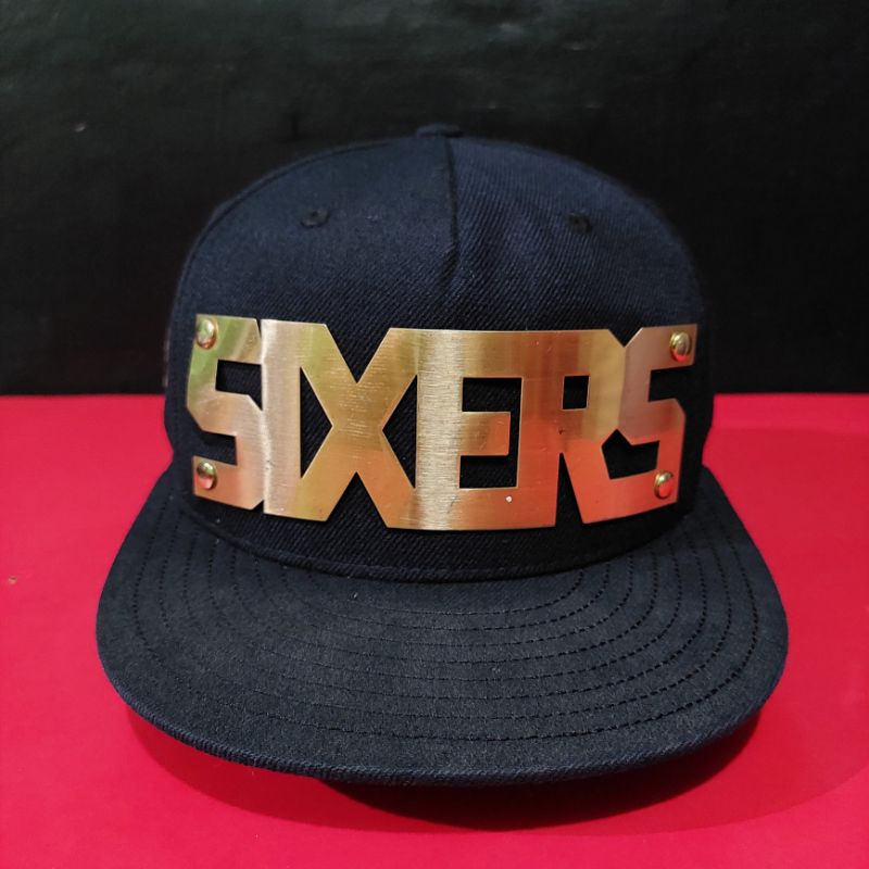 Topi Snapback NBA 76 Sixers Script Logo Besi Original Second