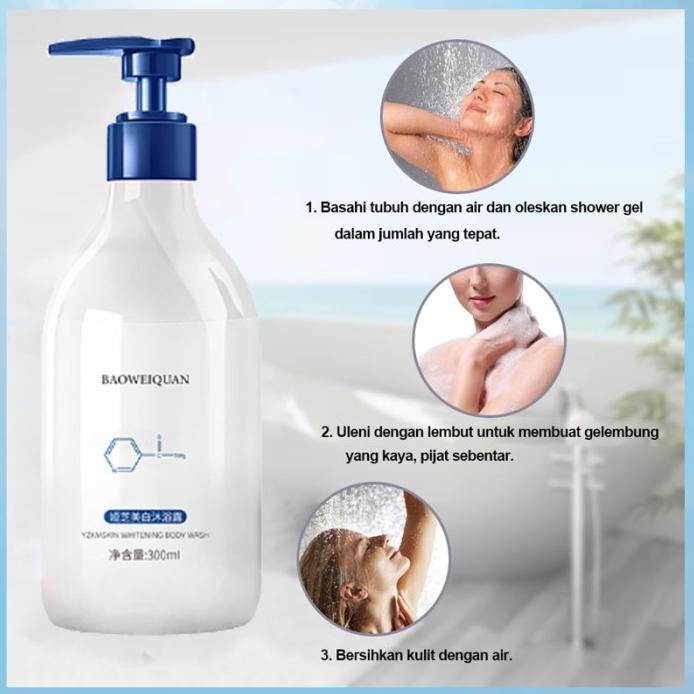 Baru Sabun cair BAOWEIQUAN Sabun mandi cair Sabun pemutih badan Body Wash Kode OP 357