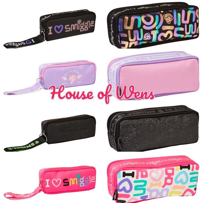 

SMIGGLE SMIGGLER 2 OBLONG PENCIL CASE ORIGINAL - TEMPAT PENSIL ---NEW---