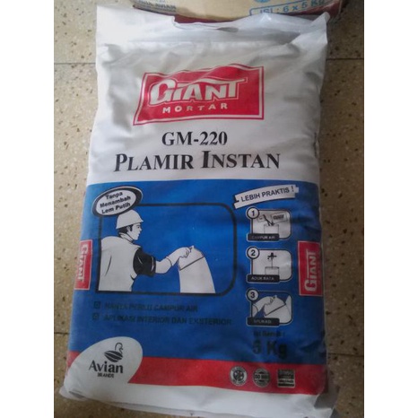 TERMURAH PLAMIR INSTAN / PLAMIR TEMBOK 5 KG