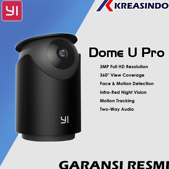Terlaris Xiaoyi Yi Dome U Pro 2K 3Mp Full Hd Ipcam / Ip Camera Wifi Resmi Sale