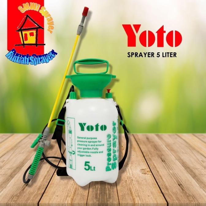 Pressure Sprayer YOTO 5 Liter (Sprayer Tanaman / Penyiram Tanaman)