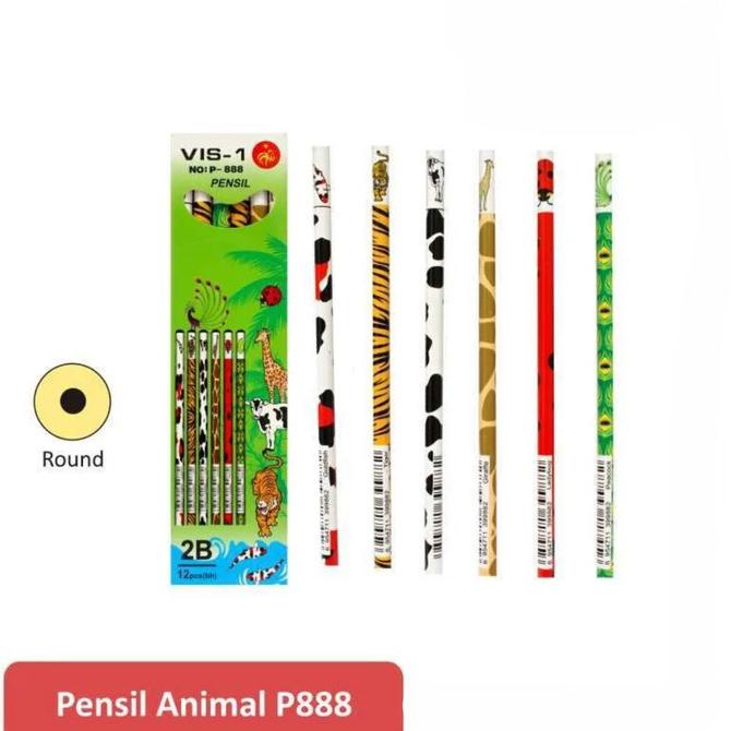 

VIS-1 Pensil Motif Animal 888 Per Pack