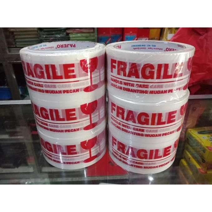 

Lakban Isolasi Tape Fragile 2" x 50 meter