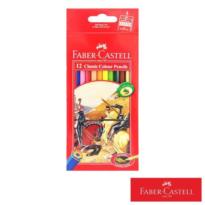 

12 CLASSIC HT COLOUR PENCILS FABER-CASTEL 115852 / PENSIL WARNA 12W