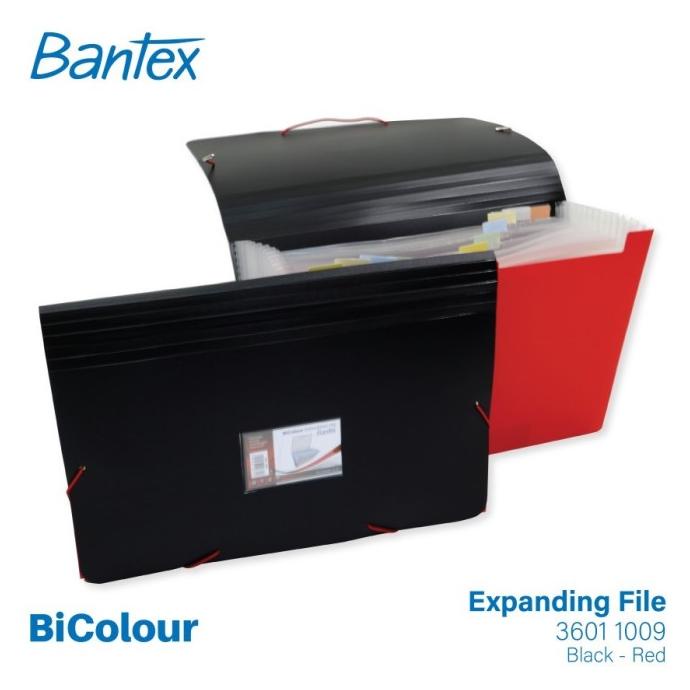 

Bantex BICOLOUR Expanding File Folio 12 Pocket 3601 1009