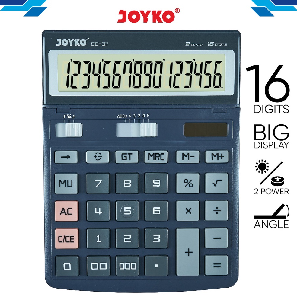 

Murah.. Calculator Kalkulator Joyko CC-31 16 Digits H6N