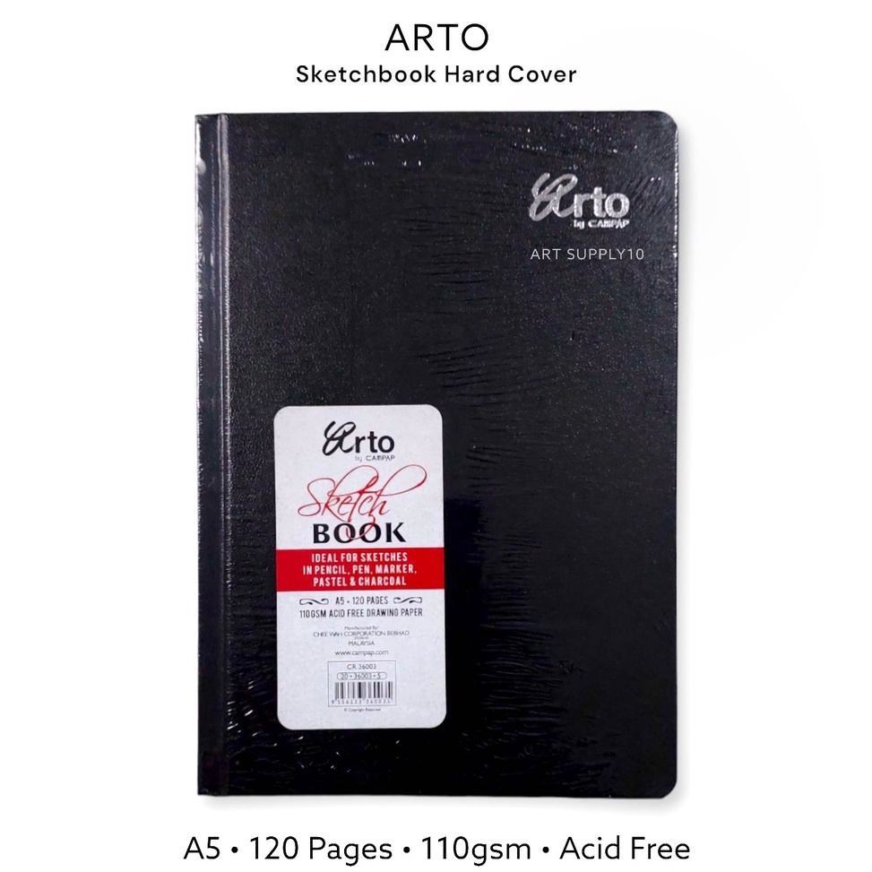 

Terbatas Sketchbook Arto A5 120 lembar - Hard Cover ARR
