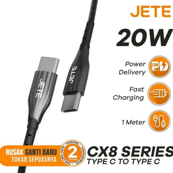 KABEL JETE CX8 TYPE-C TO TYPE-C