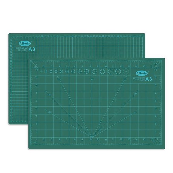 

Stok Banyak.. Cutting Mat PVC / Alas Potong CM-A3 Hijau Pink Self Healing Double Side AAJ