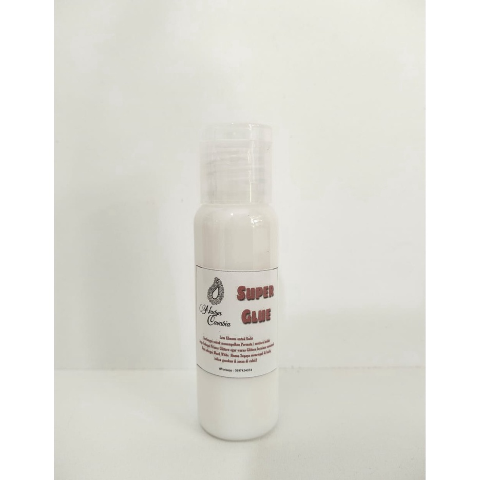 

Special Edition.. Reffil / isi ulang SUPER GLUE WHITE HENNA lem kulit 30ml WPF