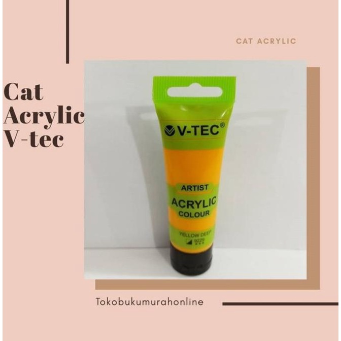 

CAT ACRYLIC/ ACRYLIC COLOUR VT-930A/35 ML V-TEC - 9229 YELLOW DEEP