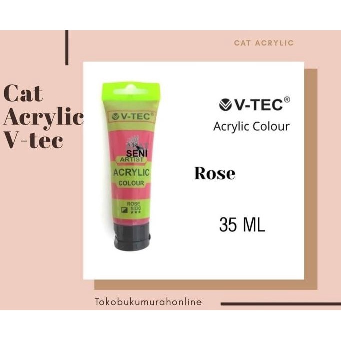 

CAT ACRYLIC/ ACRYLIC COLOUR VT-930A/35 ML V-TEC - 9336 ROSE