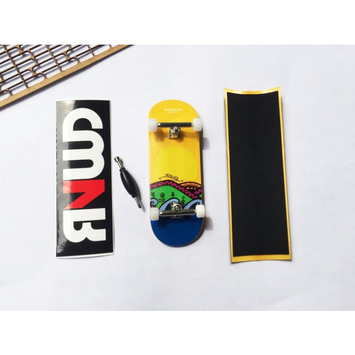 Terlaris Rainwood Fingerboard Fullset Single Axle Standart "Sun Set"