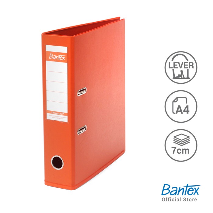 

Terlaris Bantex Lever Arch File Ordner Pvc A4 7Cm Orange #1450V12