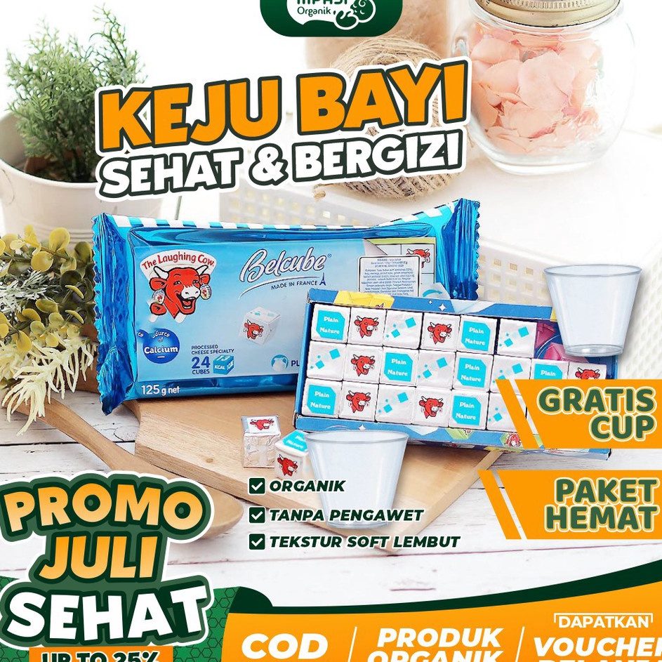 

9.9 BRANDS FESTIVAL BELCUBE PLAIN CHEESE KEJU MPASI | KEJU BAYI