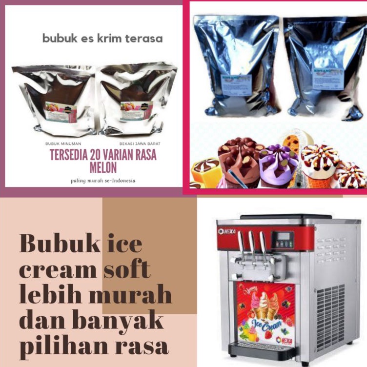 (♥C6369]  BUBUK ES KRIM 500 GR / SERBUK ES KRIM / BUBUK ICE CREAM SOFT DAN HARD / SERBUK ICE CRRAM  