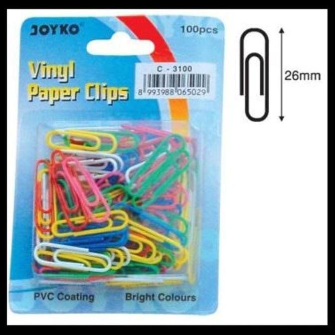 

Paper Clip / Klip Penjepit Kertas Warna Joyko C-3100