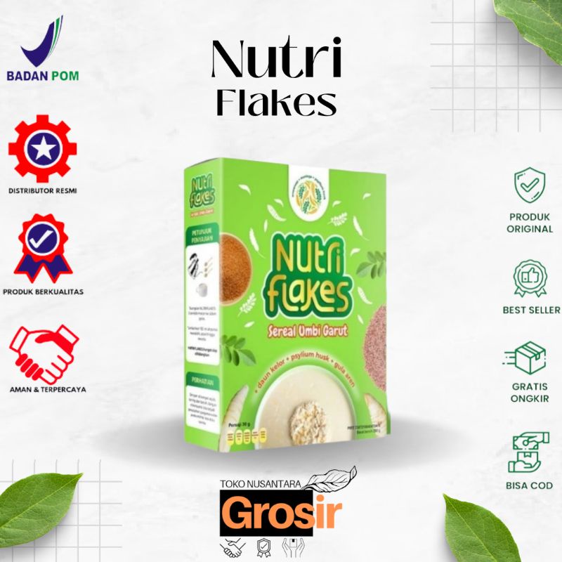 

Nutriflakes Sereal Umbi Garut Atasi Asam Lambung Maag Gred 1 Terbaik