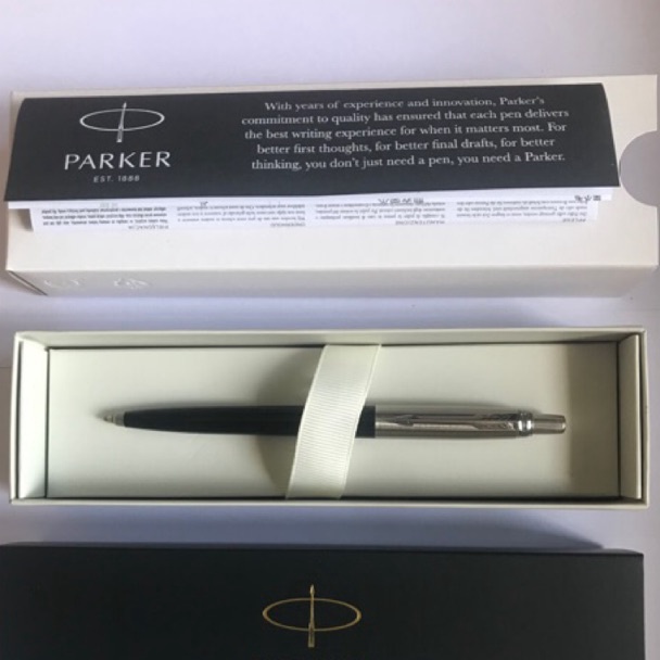 

Promo.. Pulpen Parker Jotter SPC Black Ballpoint Crome Trim ( Klip Silver ) 42