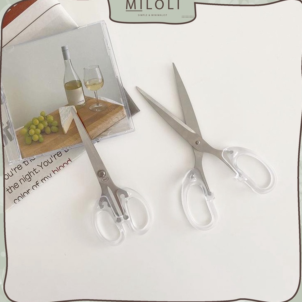 

Free Ongkir/ [MILOLI] Gunting Kertas Aesthetic Transparan Scissors Scrapbook Use - F0091