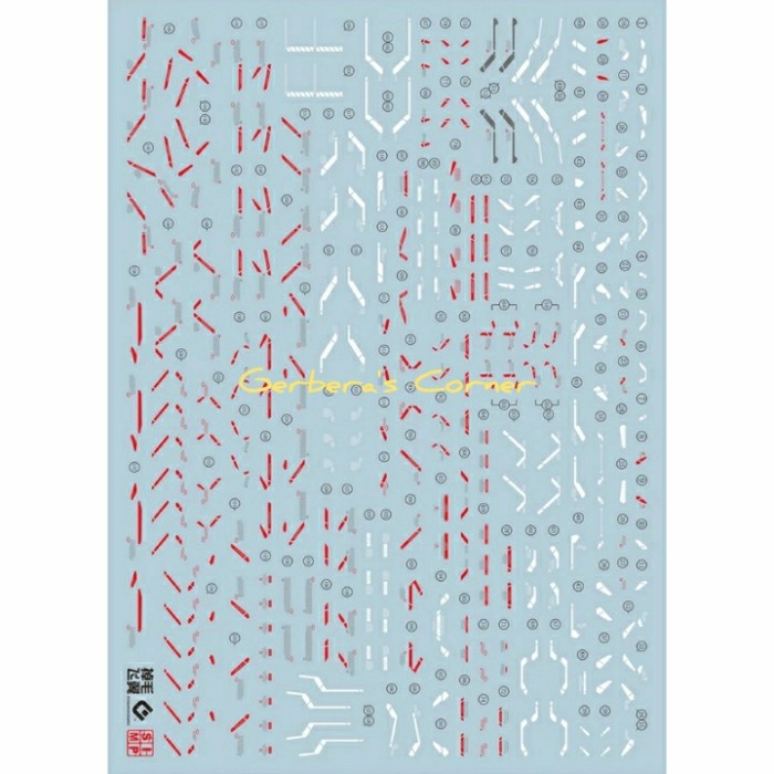 MUST HAVE FLUORESCENT WATER DECAL MG WING ZERO EW VER KA EVOLUTION STUDIO TERBARU