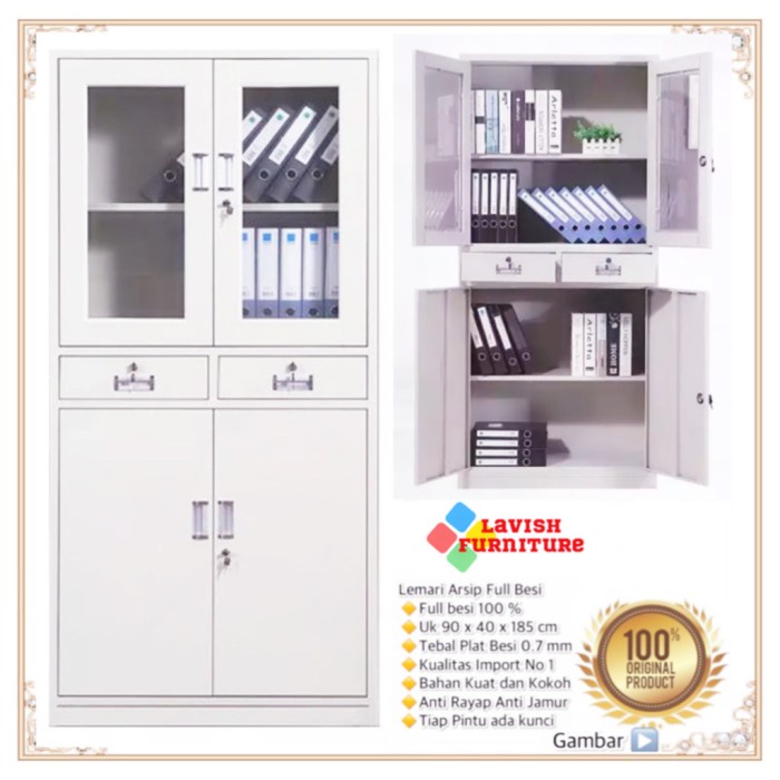 

Lemari Arsip Kantor Full Besi Clla3 Lavish Kualitas Import No 1