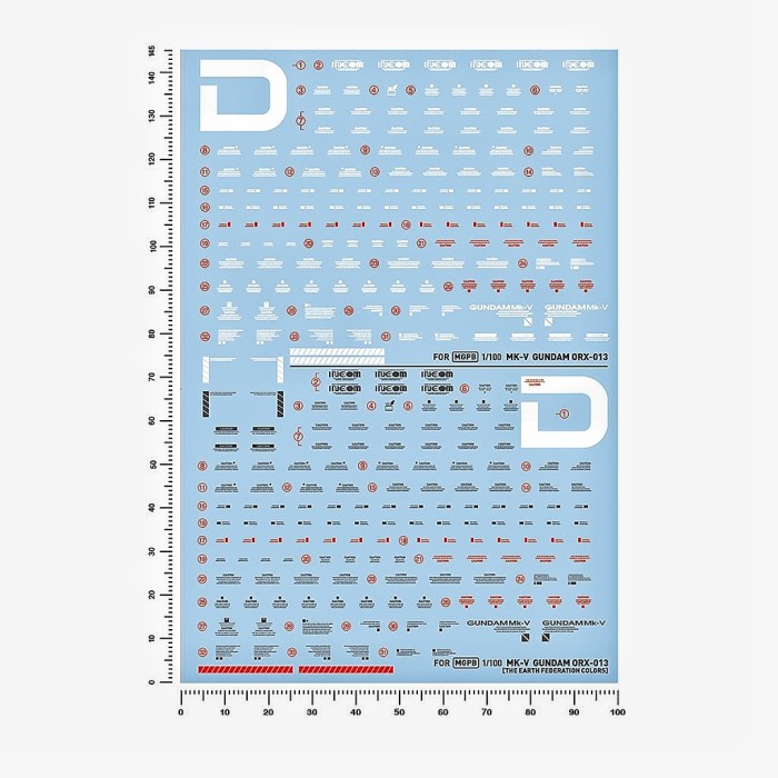 MUST HAVE MG GUNDAM MK-V WATER DECAL ARTISAN'S CLUB DECAL TERLARIS