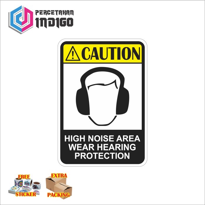 

Terlaris Plat Alumunium Rambu Rambu Caution High Noise Area Wear Hearing