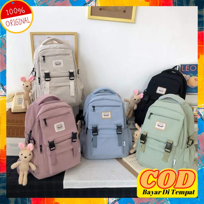 Tas Ransel Sekolah Impor Anak Perempuan Cewek Waterproof Kuromi Monokuma Doraemon Mickey Mouse Untuk
