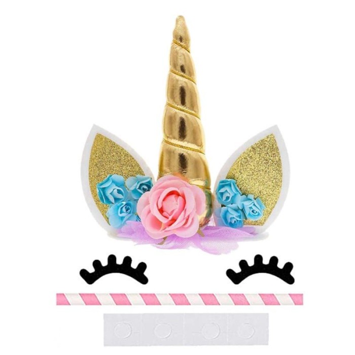 Terlaris Cake Topper Unicorn Set