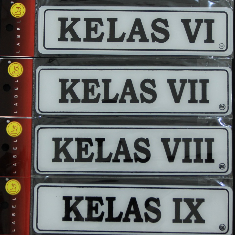 

✓ Label Akrilik Kelas