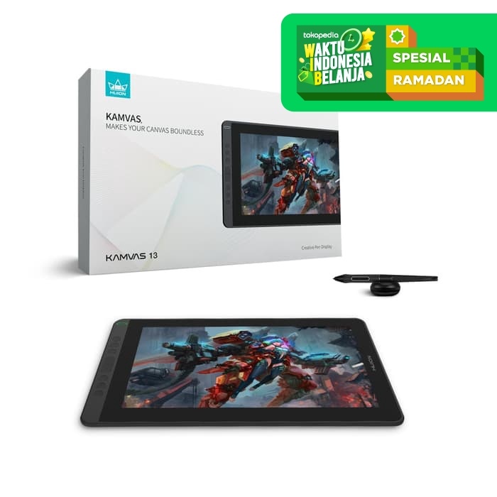 New Huion Kamvas 13 (android ready) display tablet garansi resmi