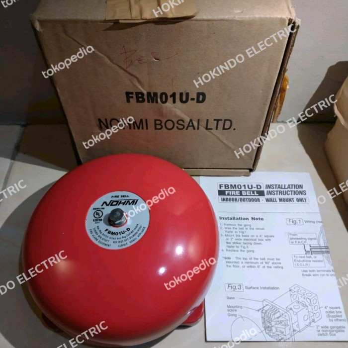 Best Seller Alarm Bell Nohmi Fbm01U-D 24Vdc Nohmi Original