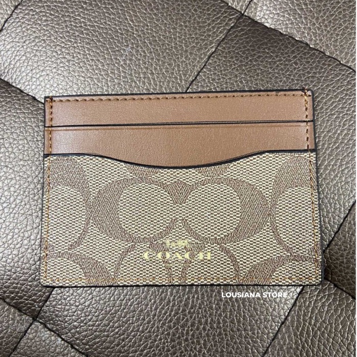 

Coach Card Case In Signature Canvas