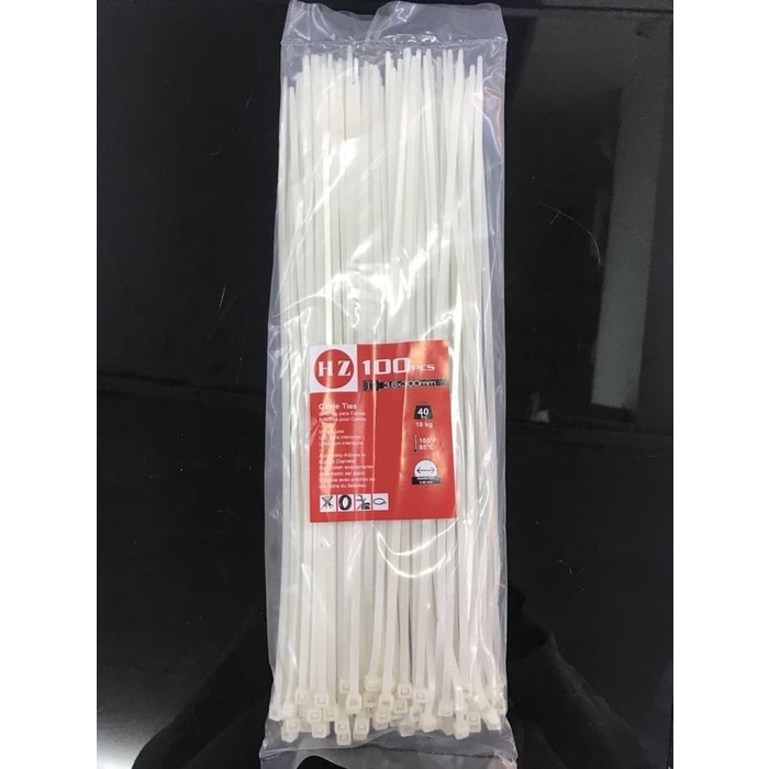 

Hz Cable Ties 9 X 550 - Putih