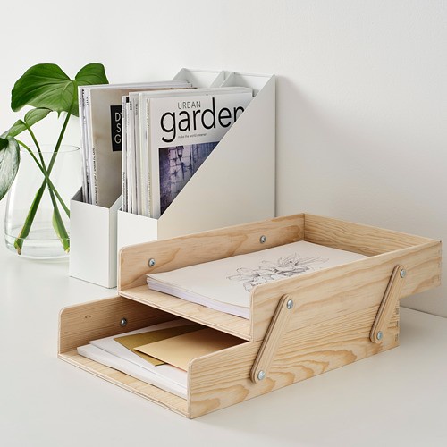 

Ikklammemacka Penyimpanan Surat File Kertas Letter Tray Naturalplywood