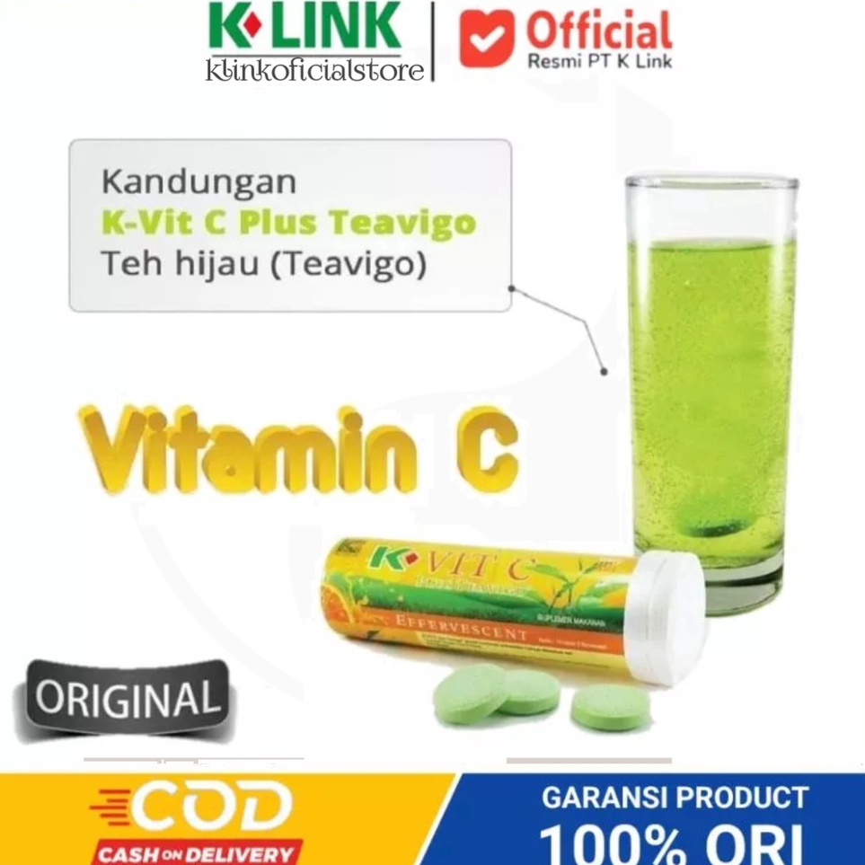 

✔️ K Vit Plus Teavigo Suplemen Vitamin C Mix Teh Hijau Original