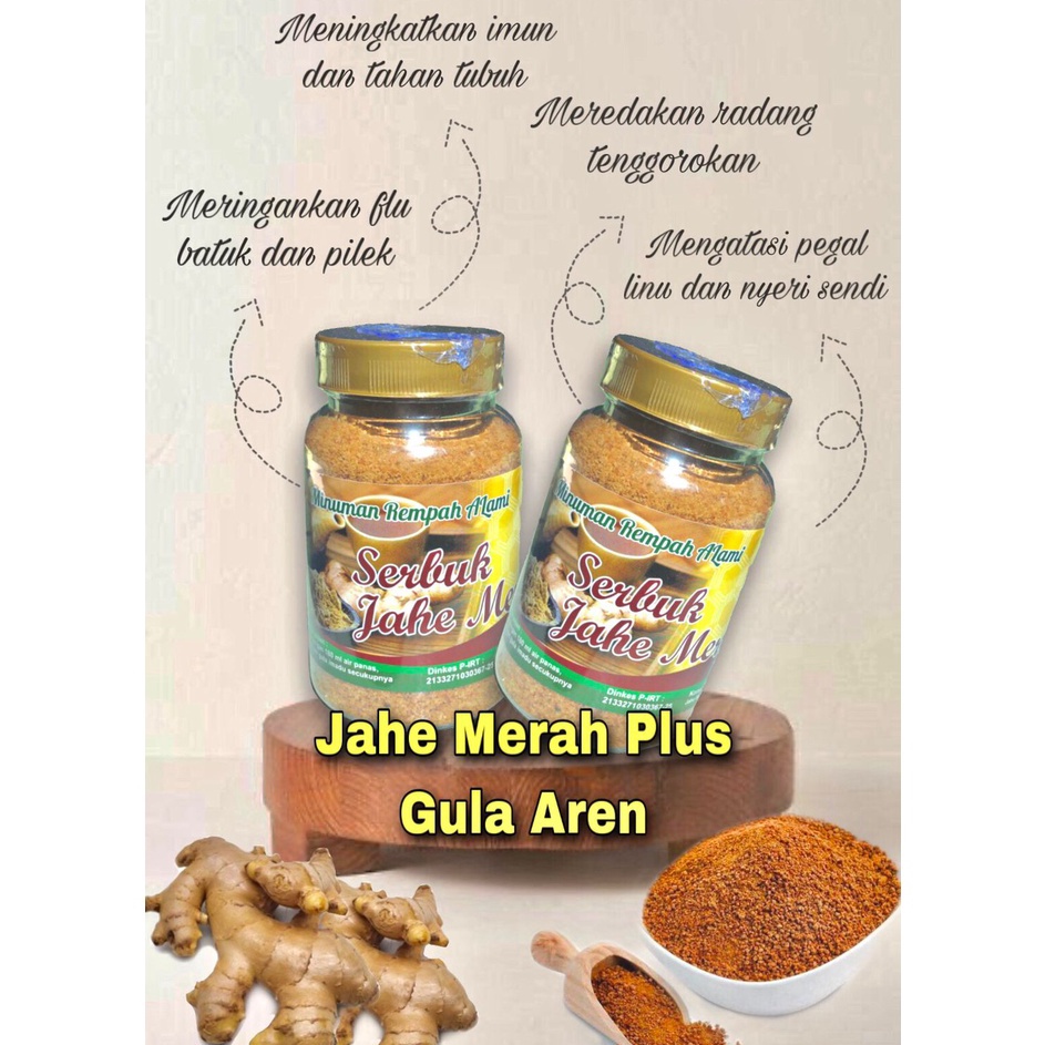 

Readystock➫ LJZT9 Jahe Merah Plus Gula Aren TOPLES 250gr Siap Seduh JAYYID L42 Promo