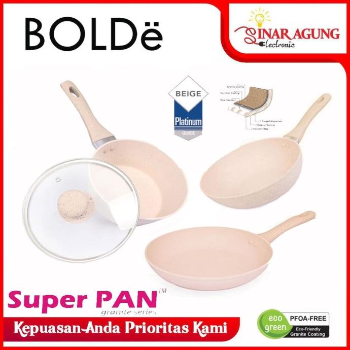 

Super Pan Bolde Panci Granite Ceramic Cookware 4 Set (100% Ori)