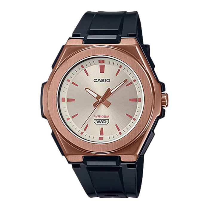 HOT SALE JAM TANGAN WANITA CASIO GENERAL LWA-300HRG-5EVDF SILVER DIAL BLACK RE TERLARIS