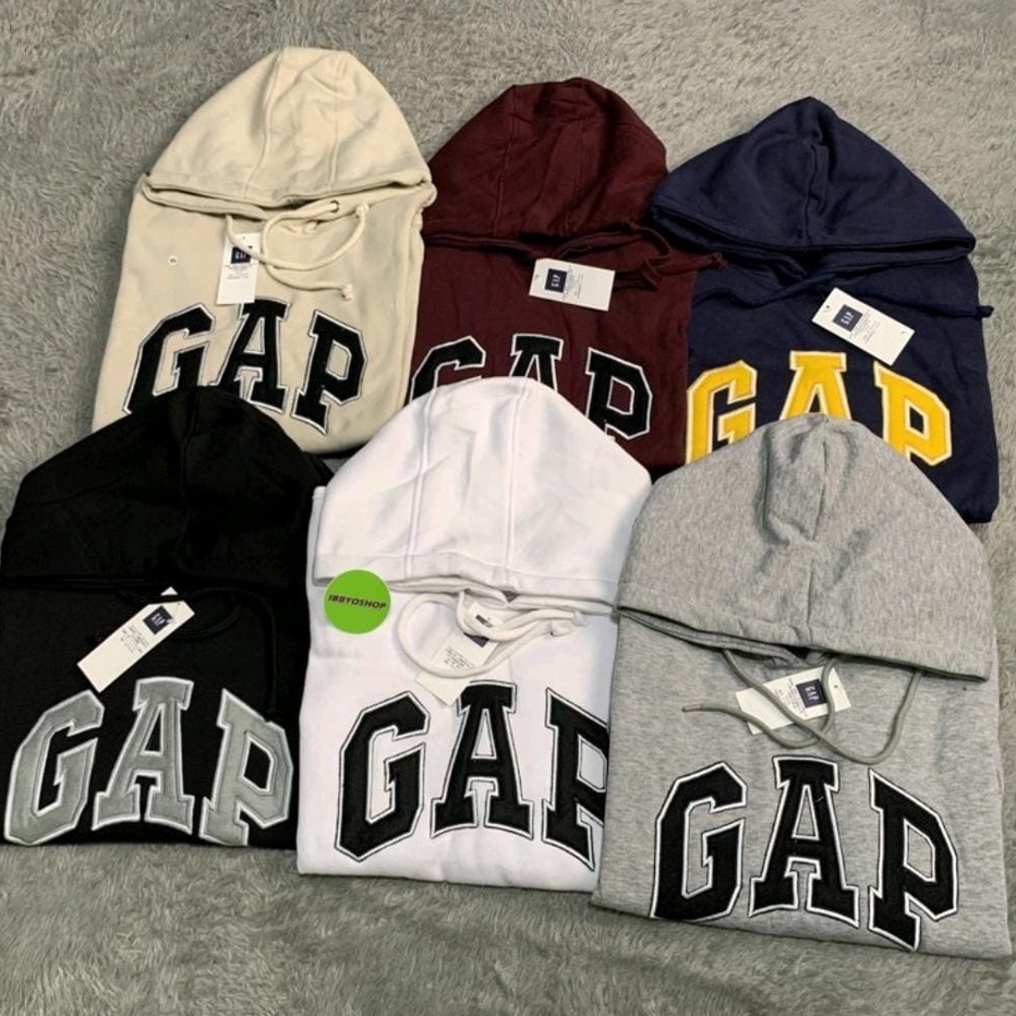 ࿐ L 101068 [COD] Jaket GAP-Sweater Hoodie GAP Texs Bordir Original Distro Untuk Pria Dan Wanita Baha