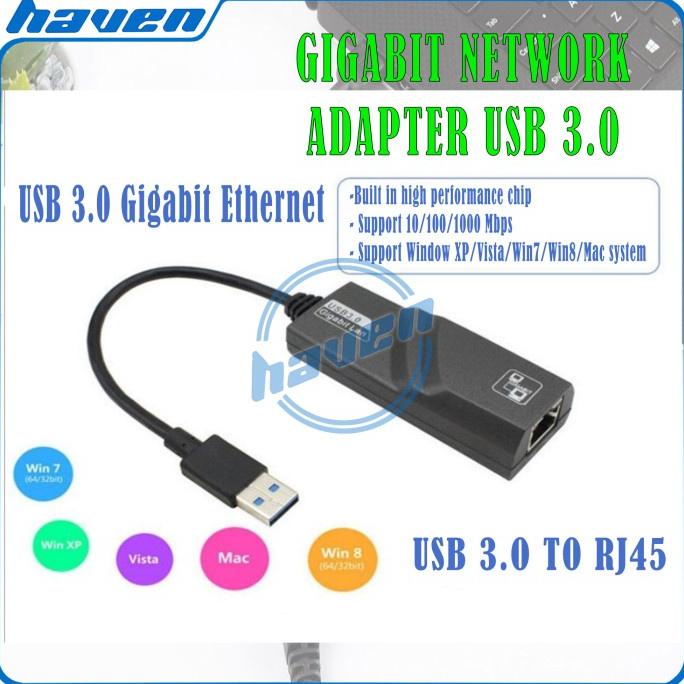 NAW653 USB to LAN RJ45 Gigabit / USB 3.0 to Ethernet RJ45 / USB LAN Gigabit ***