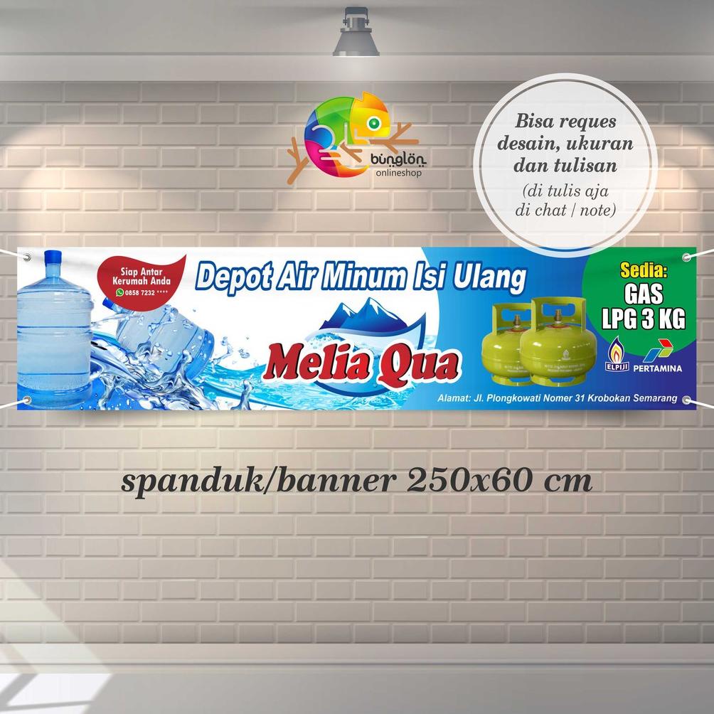 Diskon Spanduk, Banner Depot Air Minum Isi Ulang Kyx