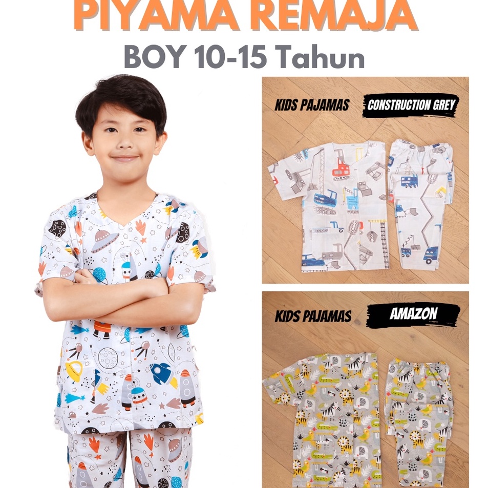 12.12 MALL PIYAMA REMAJA ANAK LAKI LAKI KATUN / BAJU TIDUR ANAK BOY SMP 10 11 12 13 14 15 TAHUN /  B
