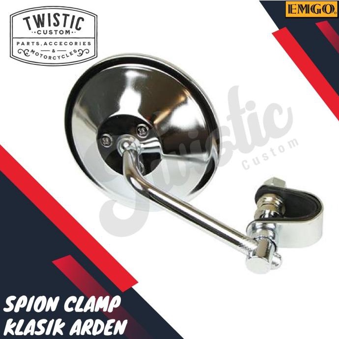 Spion Clamp EMGO Arden Motor Chopper W250 XS650 BSA SR400 Triumph