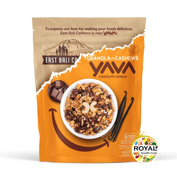 

East Bali Cashews Granola Choco Vanilla 400Gr Cashew