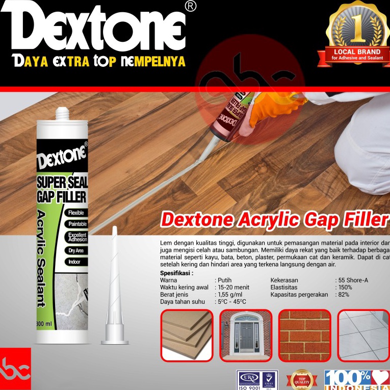 

Segera Miliki Lem Super Seal Gap Filler Dextone (Acrylic Sealant)